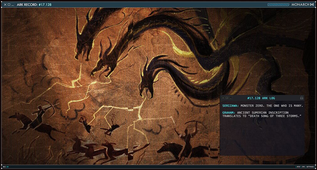 Godzilla 2 - King Ghidorah painting