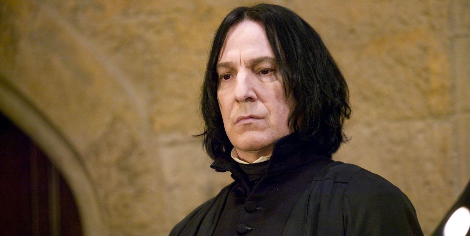 Snape looking disgusted in harry Potter