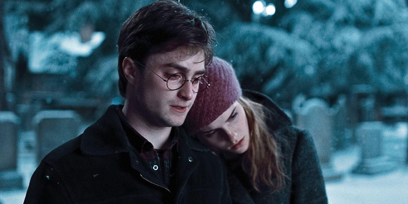 Harry and Hermione in Harry Potter and the Deathly Hallows Pt. 1