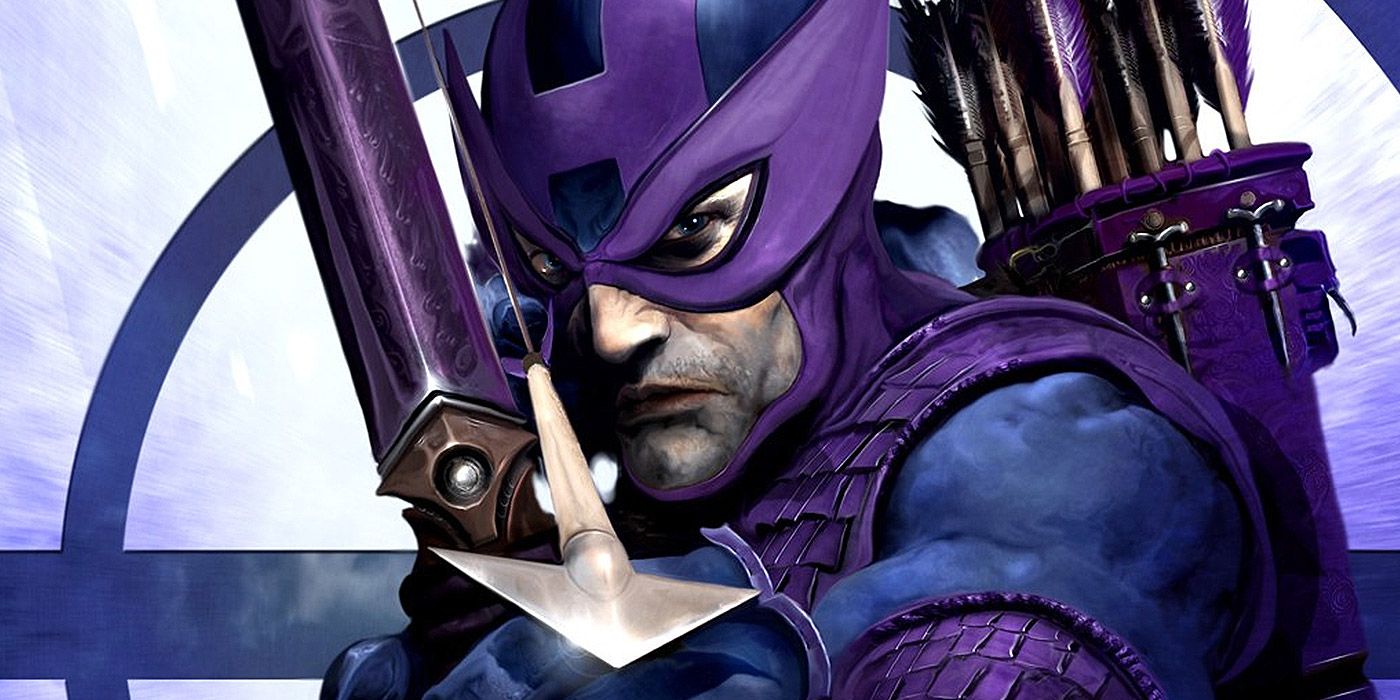 A portrait of Hawkeye from Marvel Comics