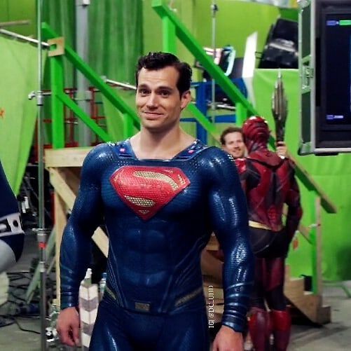 JL Behind The Scenes Happy Superman
