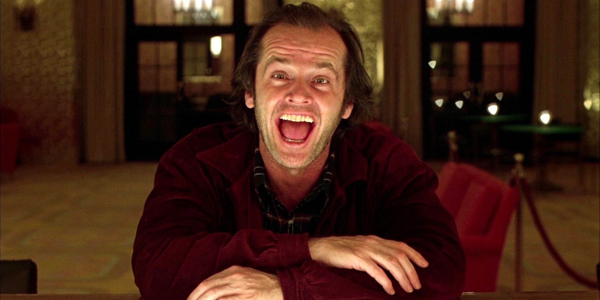 Jack laughing in The Shining at the bar