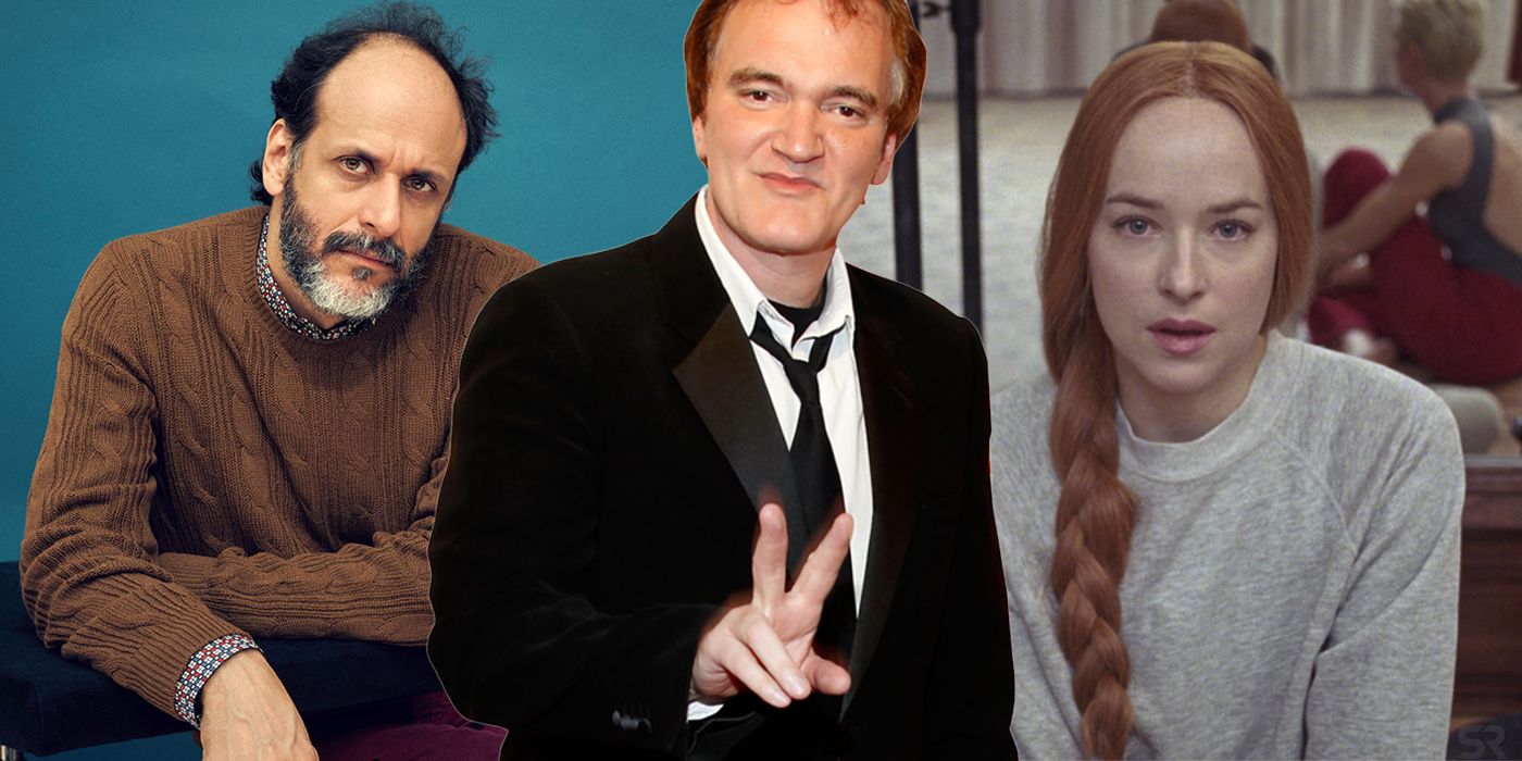 Luca Guadignino Quentin Tarantino and Dakota Johnson Suspiria