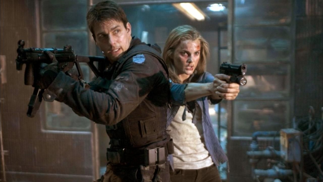 Keri Russell and Tom Cruise in MI 3