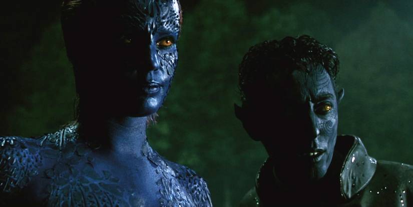 Mystique and Nightcrawler in X2