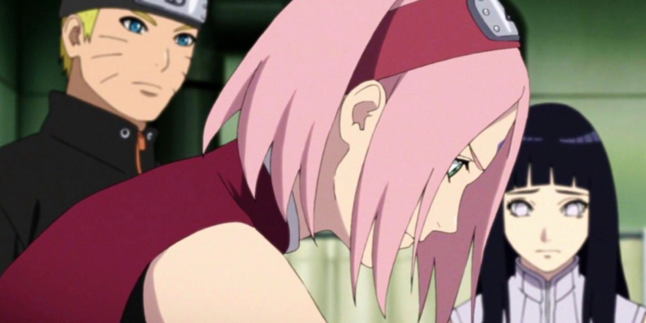 Naruto and Hinata watch Sakura work in The Last Naruto The Movie