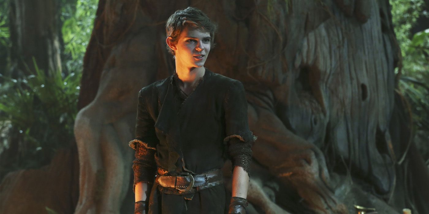 Peter Pan staring ahead in Once Upon A Time