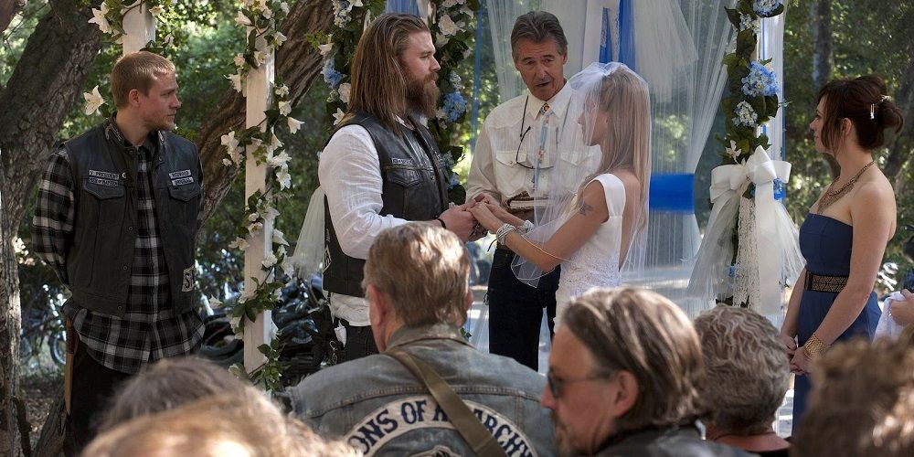 Opie and Lyla Wedding in Sons of Anarchy