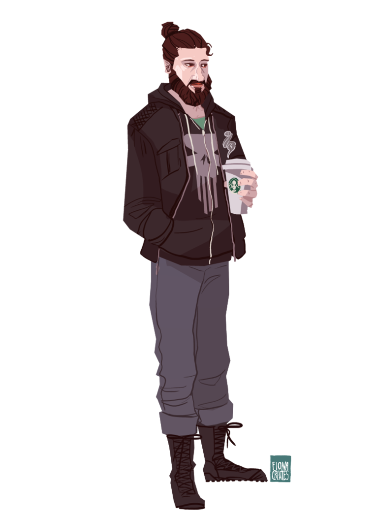 Punisher Frank Castle Hipster Fan Art by FionaCreates
