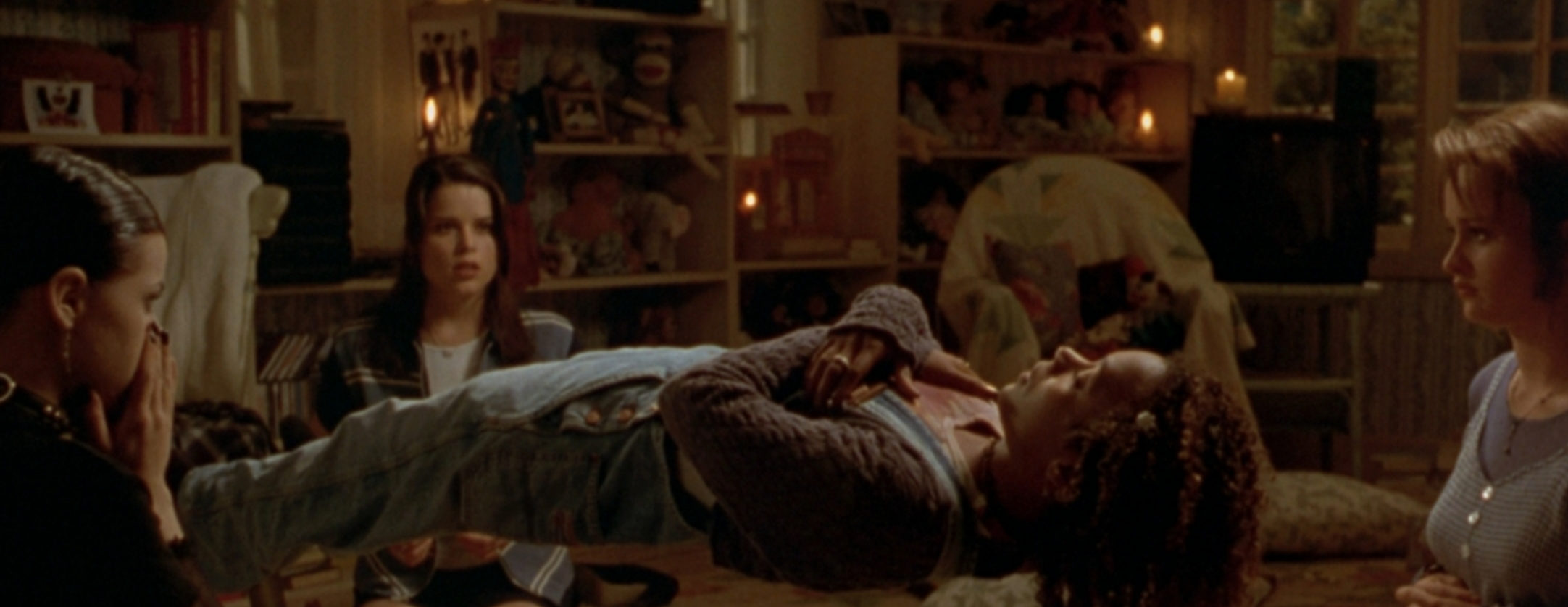 Rachel levitates in The Craft
