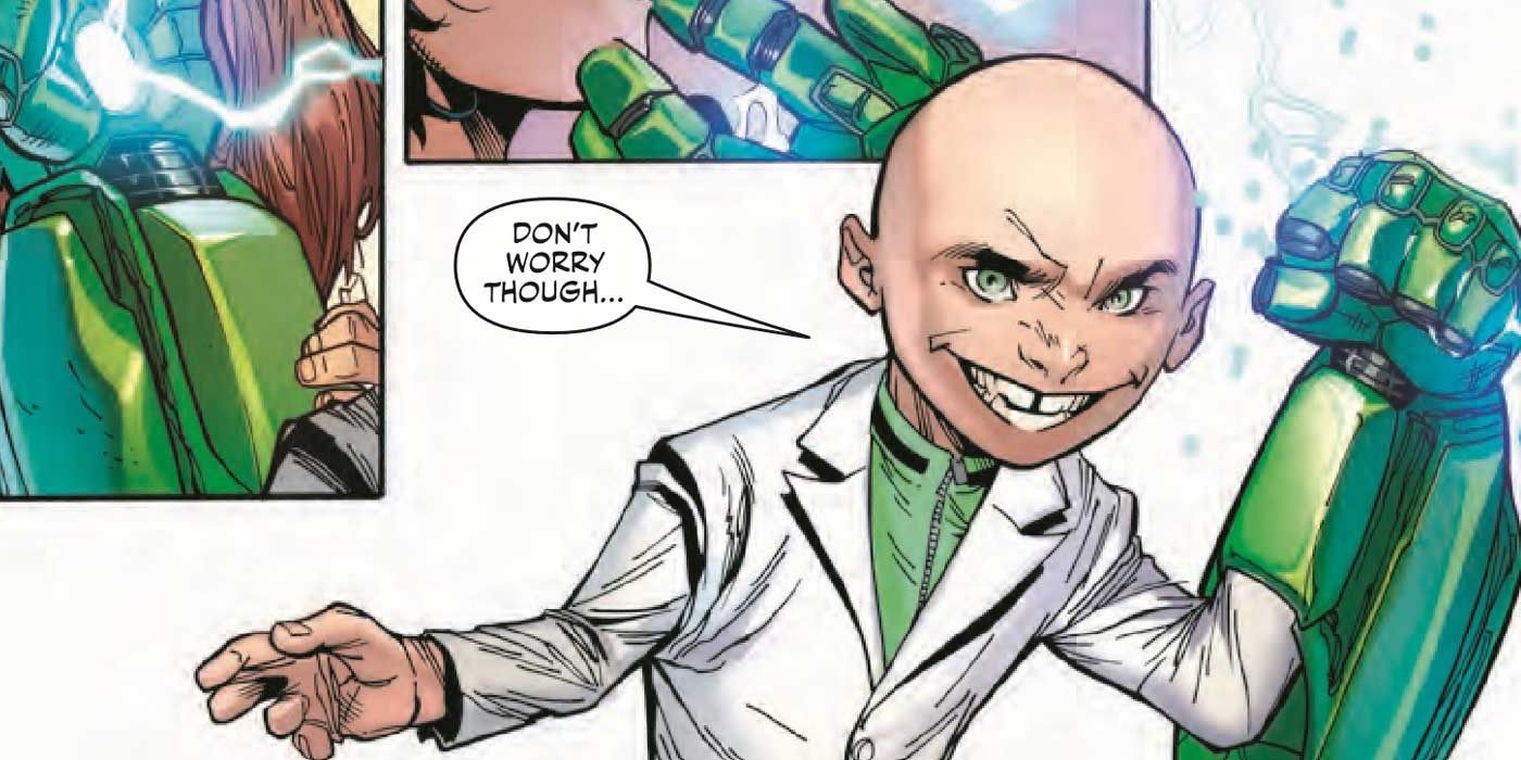 Rex Luthor smiling wickedly in Adventures of the Supersons
