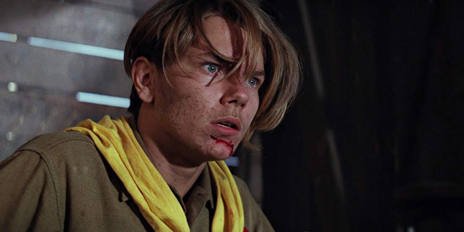 River Phoenix on the train in Indiana Jones and the Last Crusade