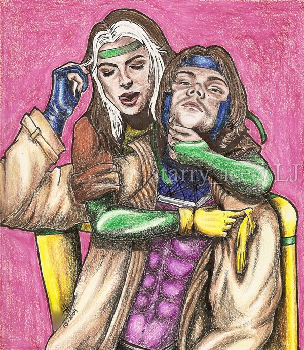 Rogue Remy Gambit X-Men Fan Art
