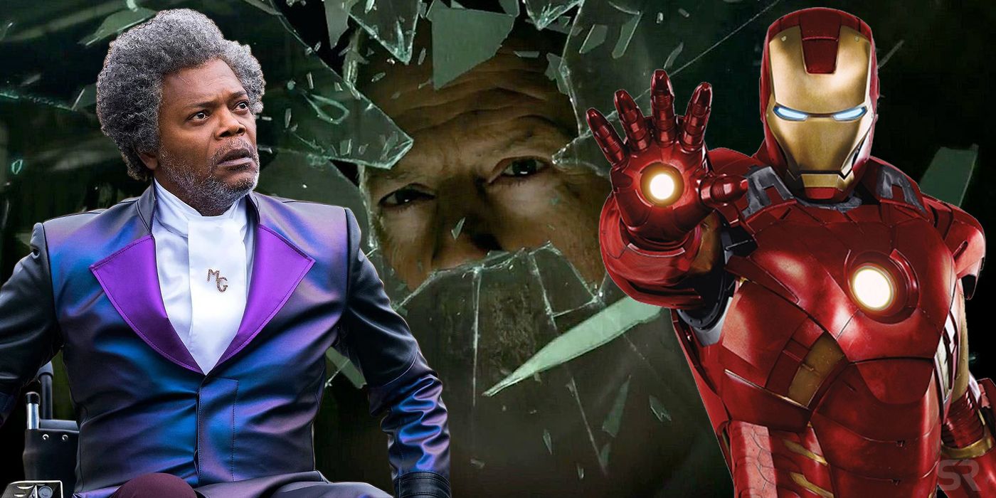 Samuel L Jackson Bruce Willis and Iron Man