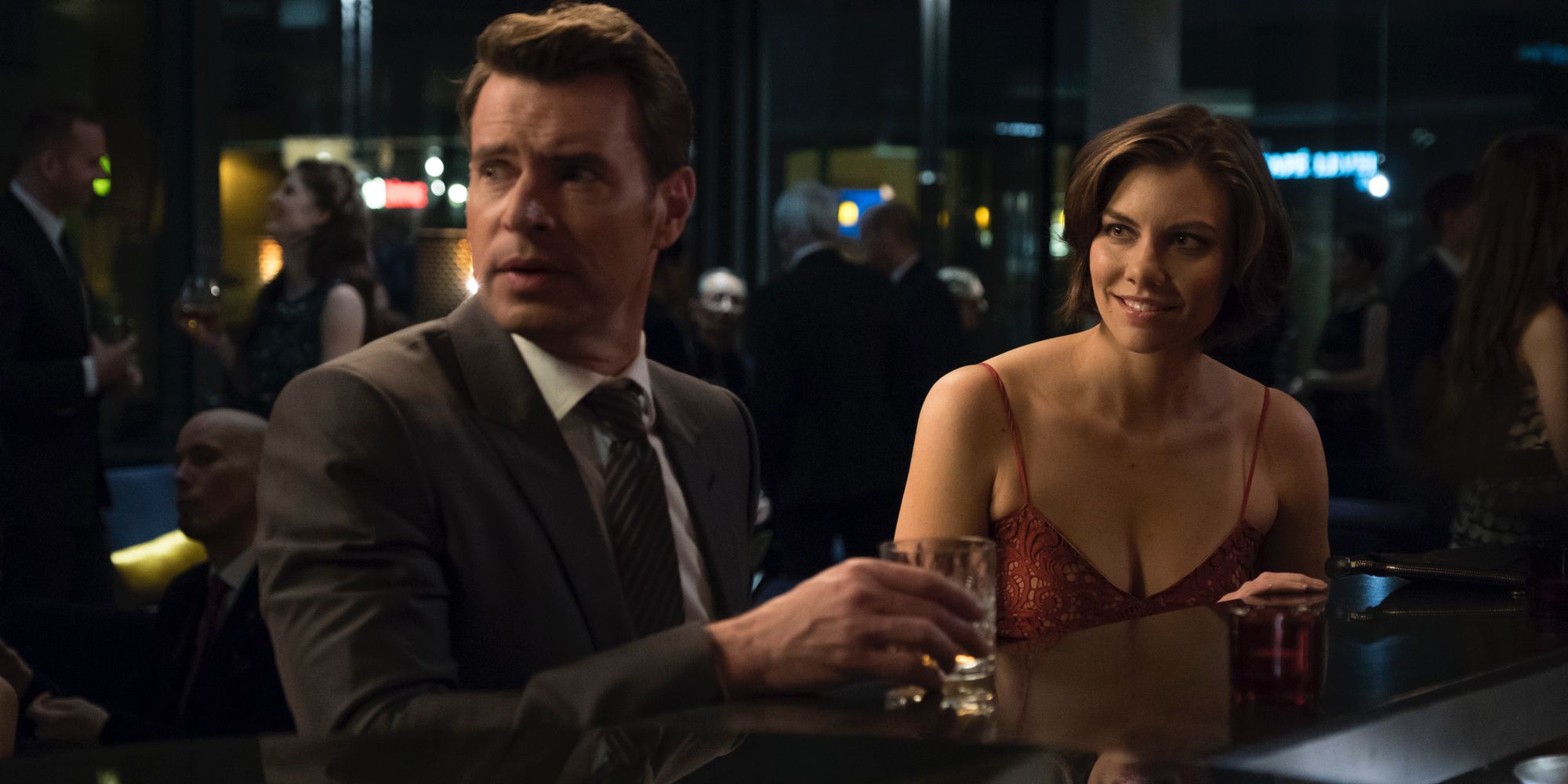 Scott Foley and Lauren Cohan in Whiskey Cavalier ABC