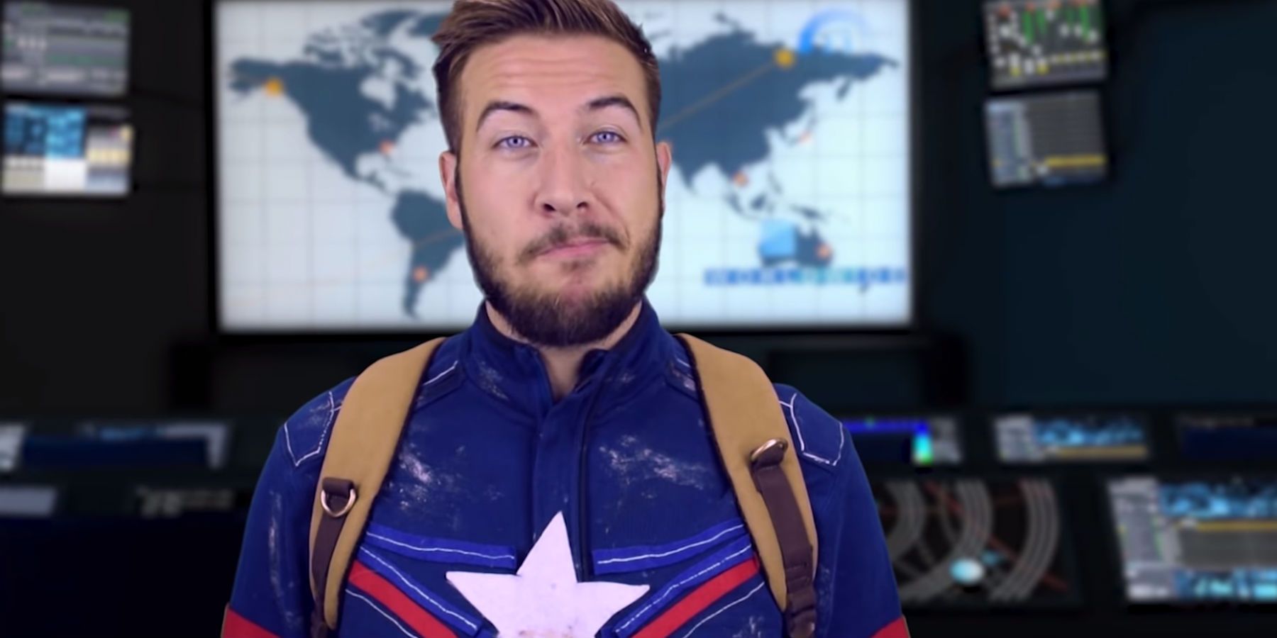 Screen Rant - Ryan George as Captain America