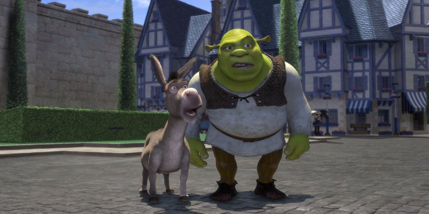 Shrek and Donkey looking confused in Shrek