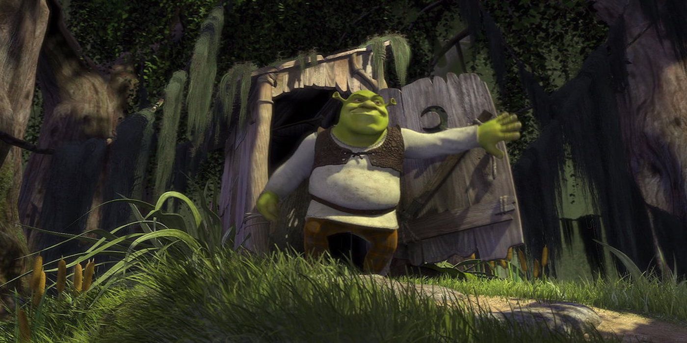 Shrek Leaves Toilet Opening