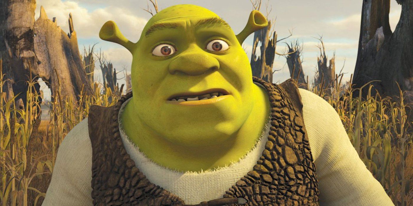 Shrek olhando surpreso