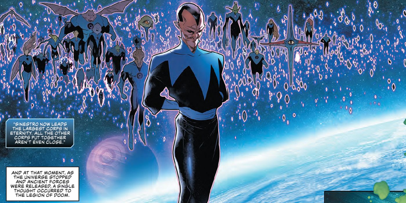 Sinestro Leading The Ultraviolet Corps in Justice League #4