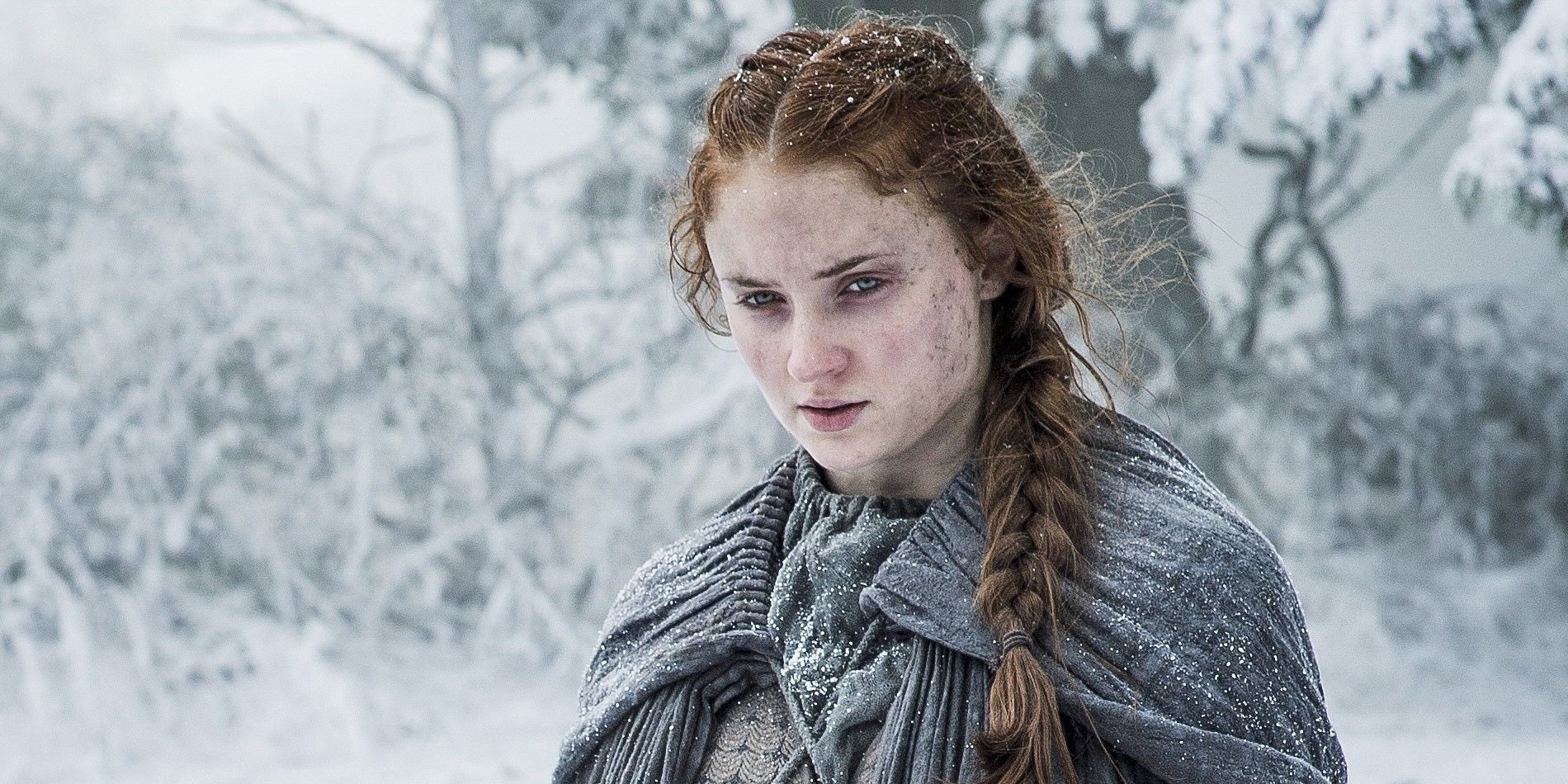 Sophie Turner as Sansa Stark in Game of Thrones