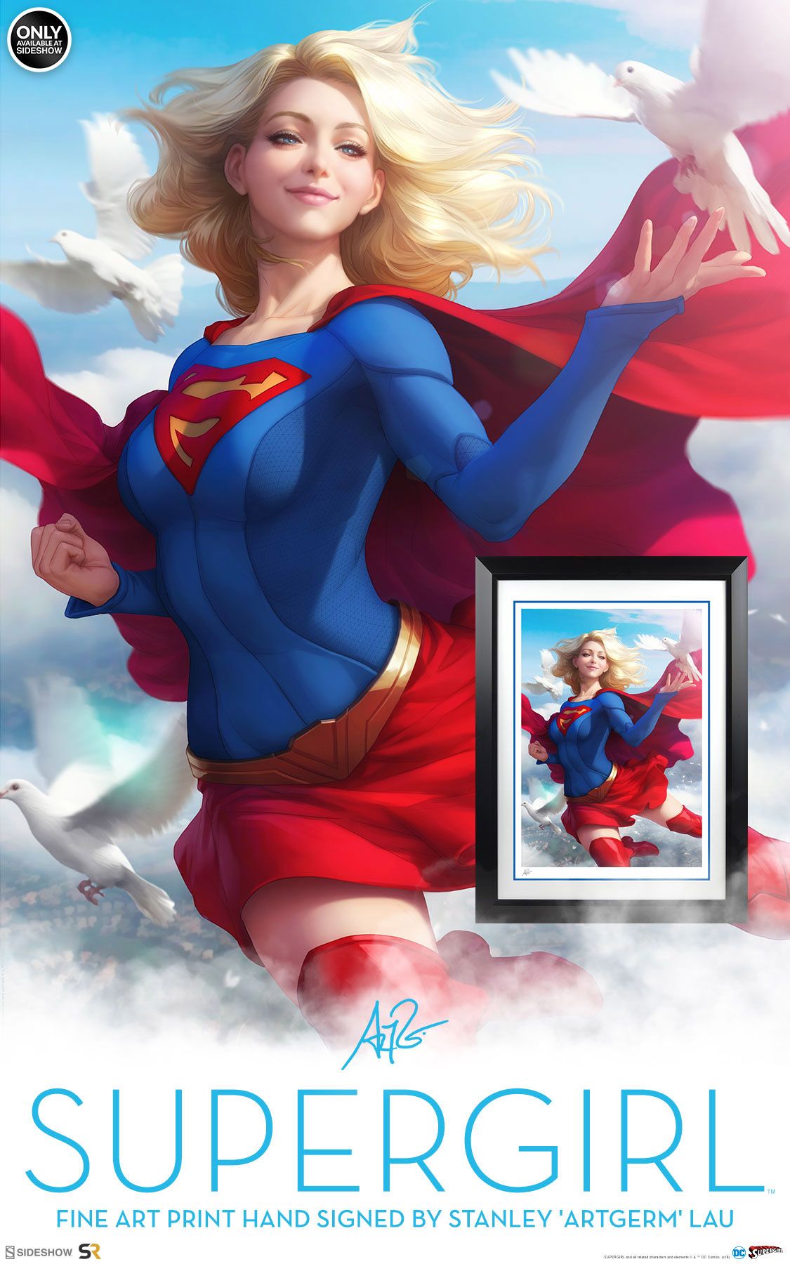 Supergirl Fine Art Print by Stanley Artgerm Lau