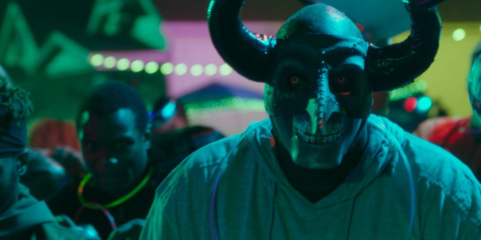 A man in a mask in The First Purge