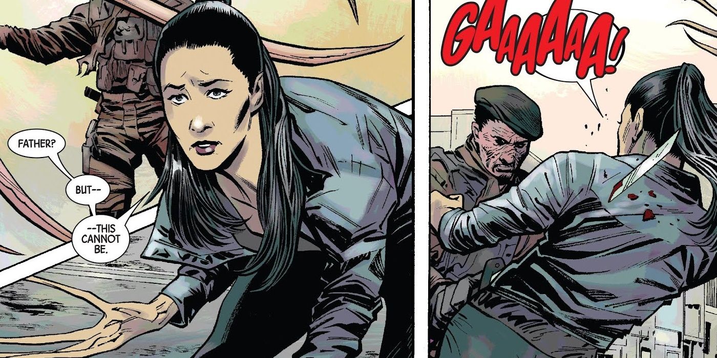 Wolverine Comic Deathstrike Stabbed Killed