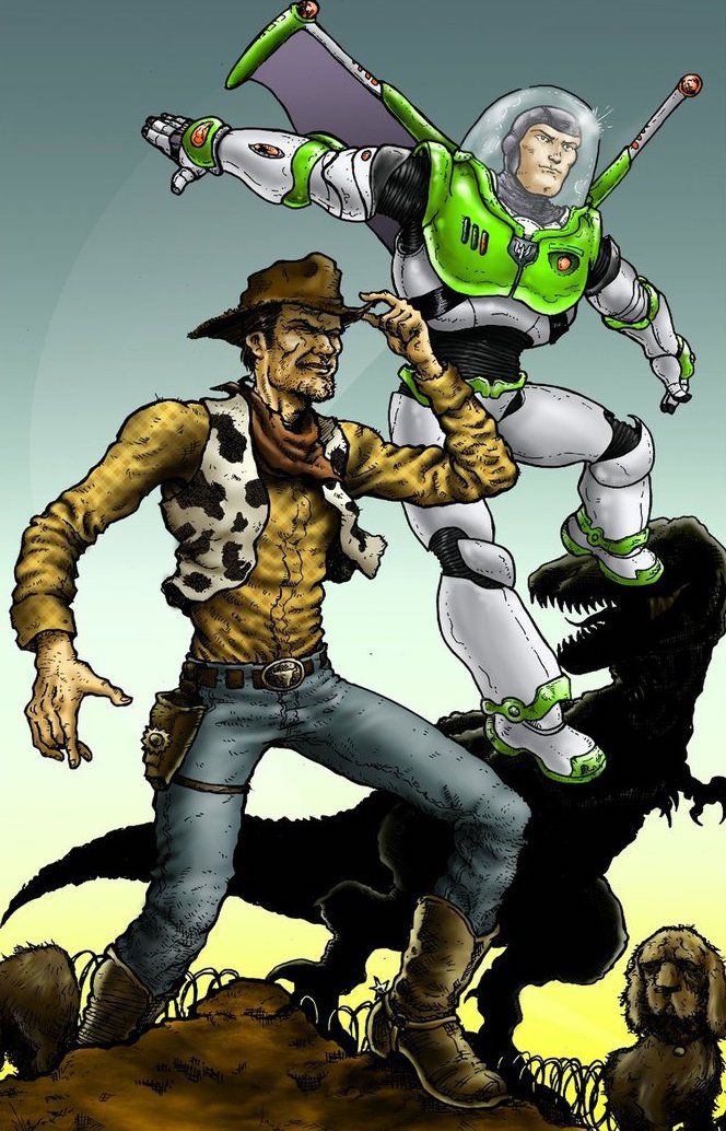 Woody and Buzz Lightyear fan art