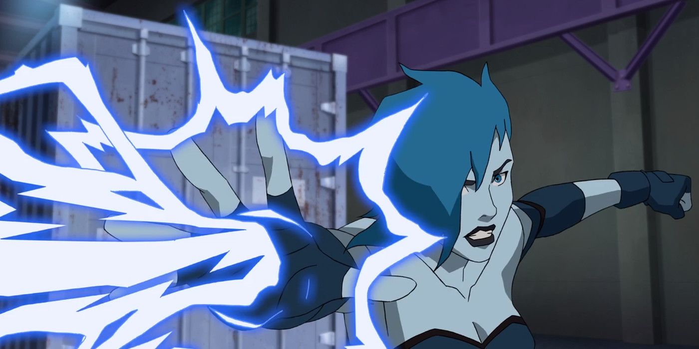 Live Wire shoots electricity in Young Justice.