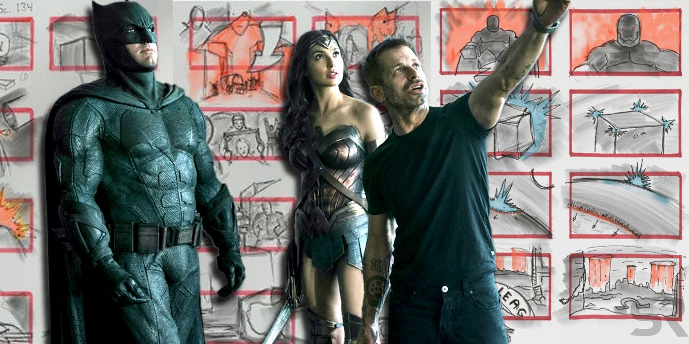 Zack Snyder Ben Affleck Batman Gal Gadot Wonder Woman Snyder Cut Storyboards