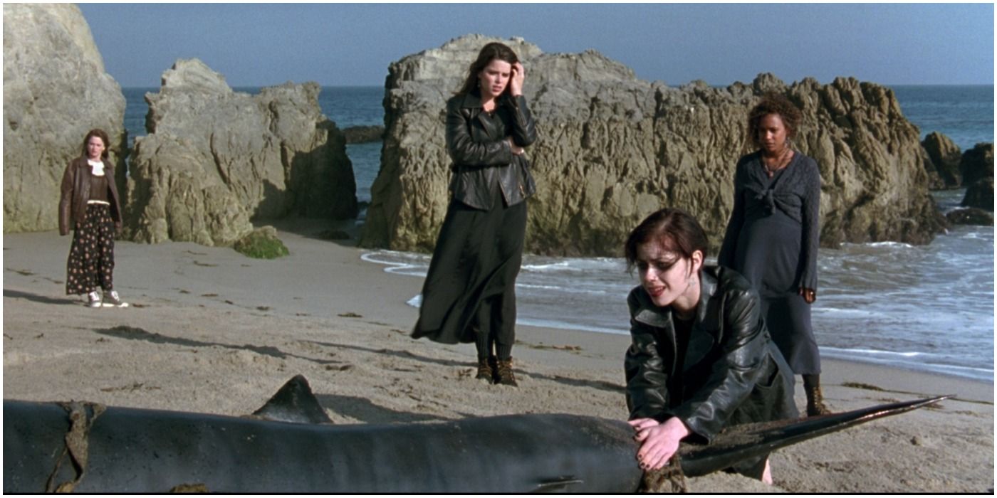 The Craft cast on the beach