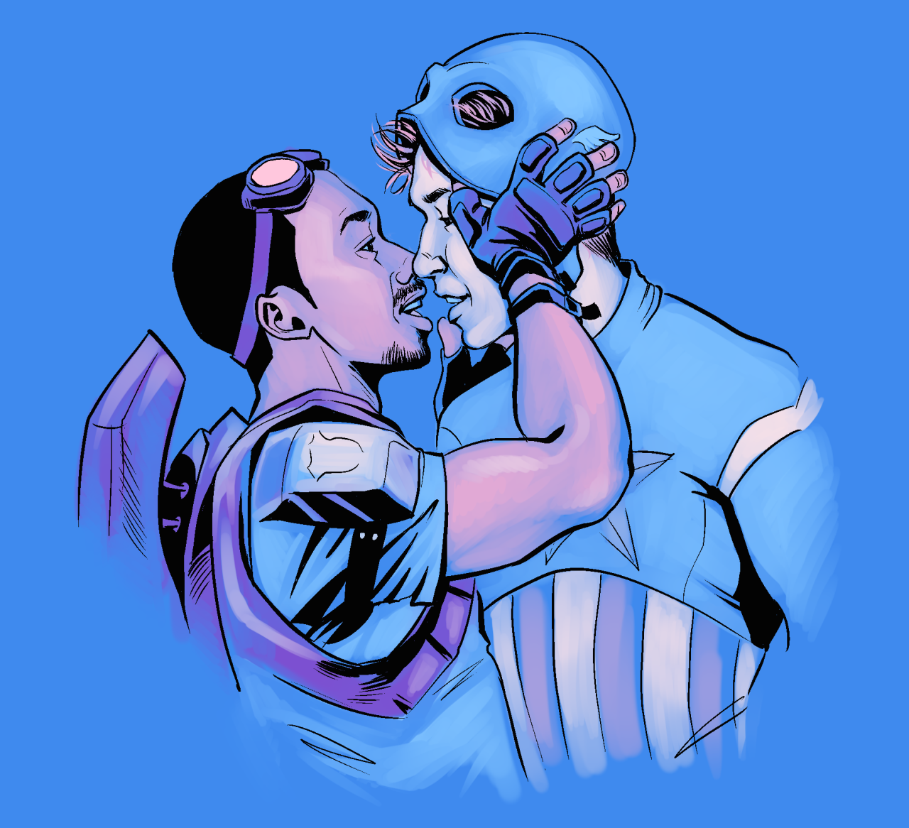 Falcon and Captain America 
