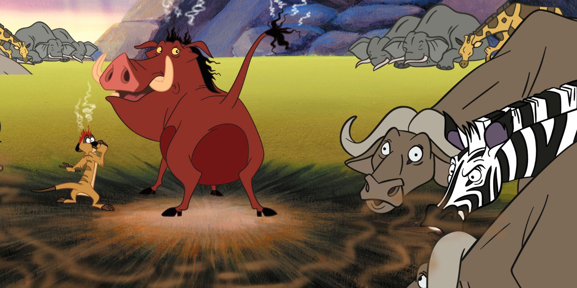 Timon and Pumbaa in Lion King 1 1/2