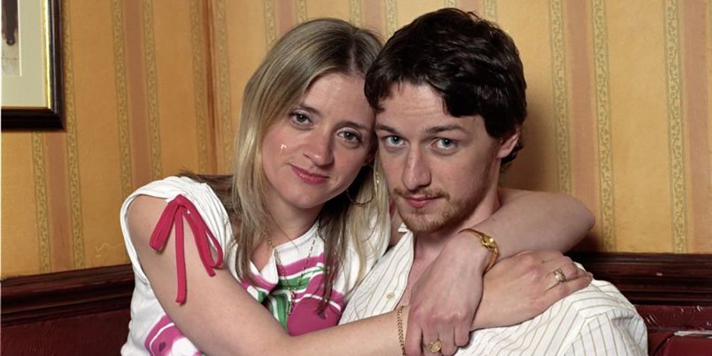 Anne-Marie Duff and James McAvoy in Shameless UK