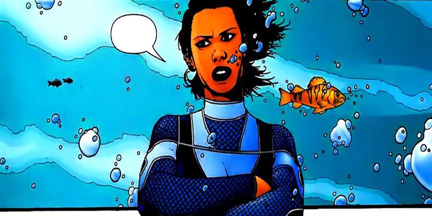 Aquagirl underwater in Teen Titans.