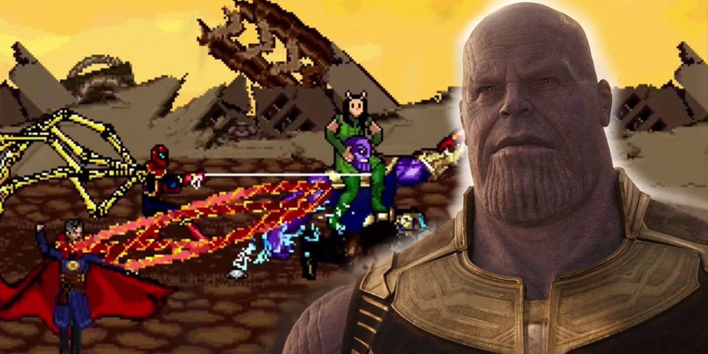 Avengers- Infinity War battle Titan 16-Bit