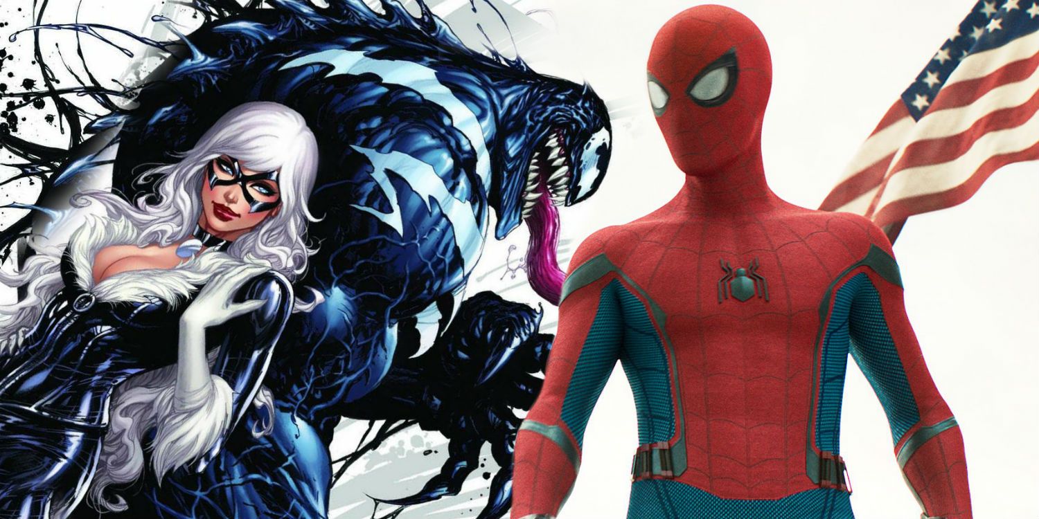 Black Cat Venom and Spider-Man