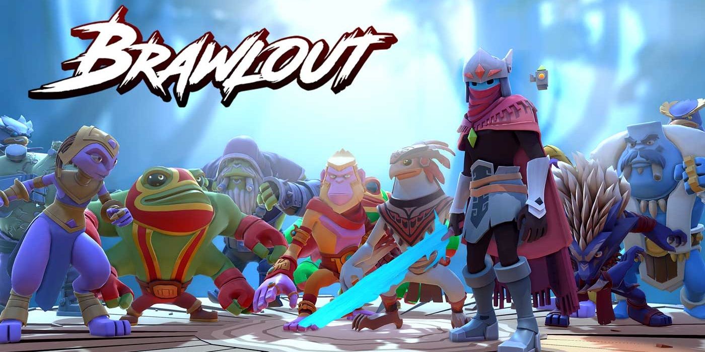A title card featuring characters from Brawlout