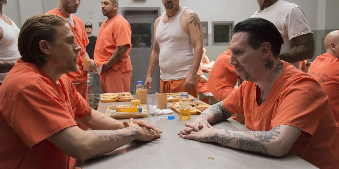 Charlie Hunnam and Marilyn Manson in Sons of Anarchy