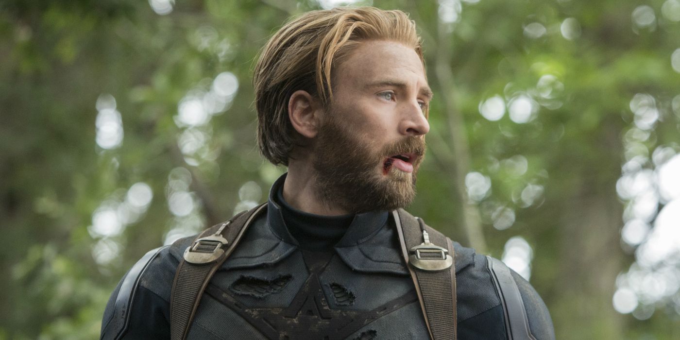 Chris Evans como Steve Rogers, também conhecido como Capitão América em Wakanda em Avengers Infinity War