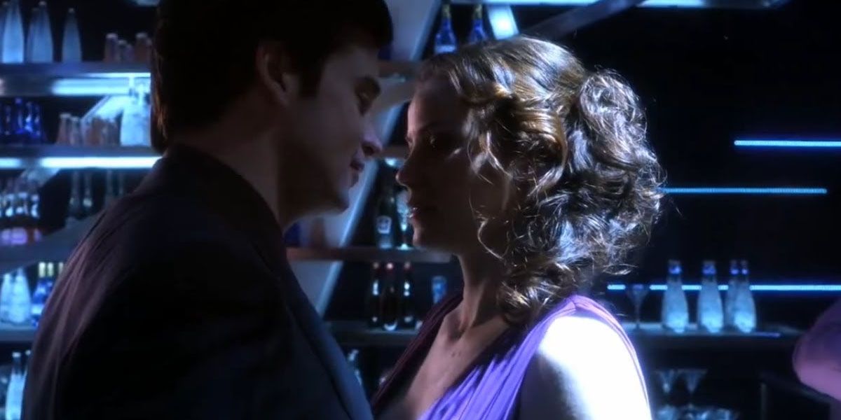 Tess Mercer and Clark Luthor in Smallville