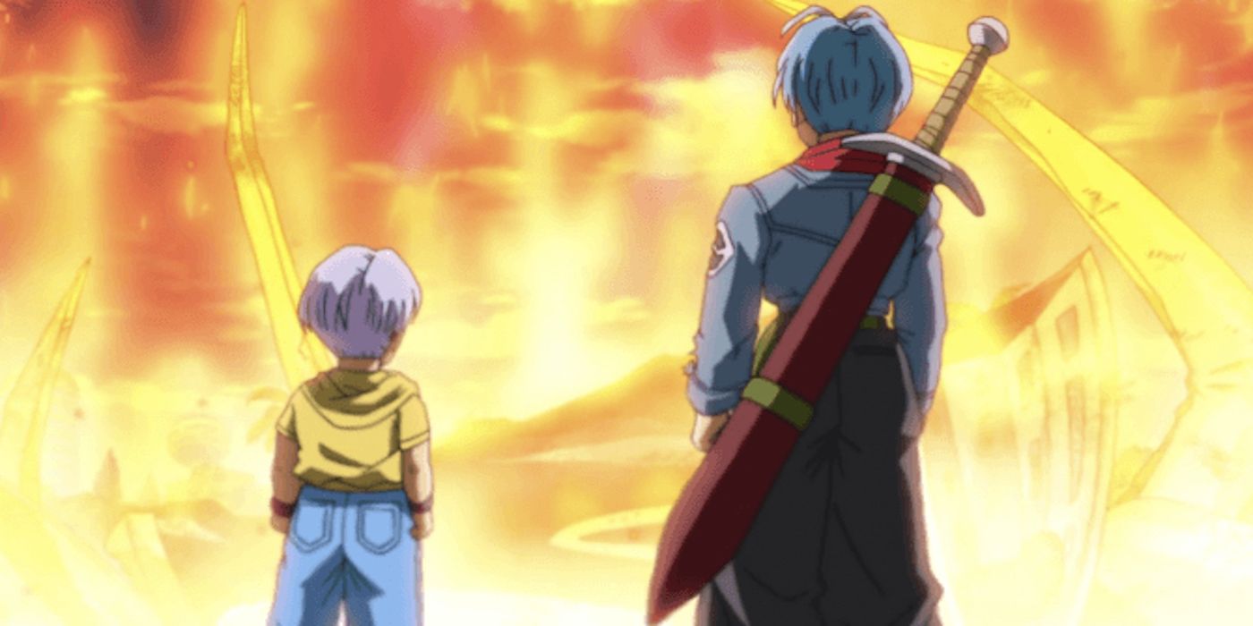 Dragon Ball Super Both Trunks With Burning Time Machine