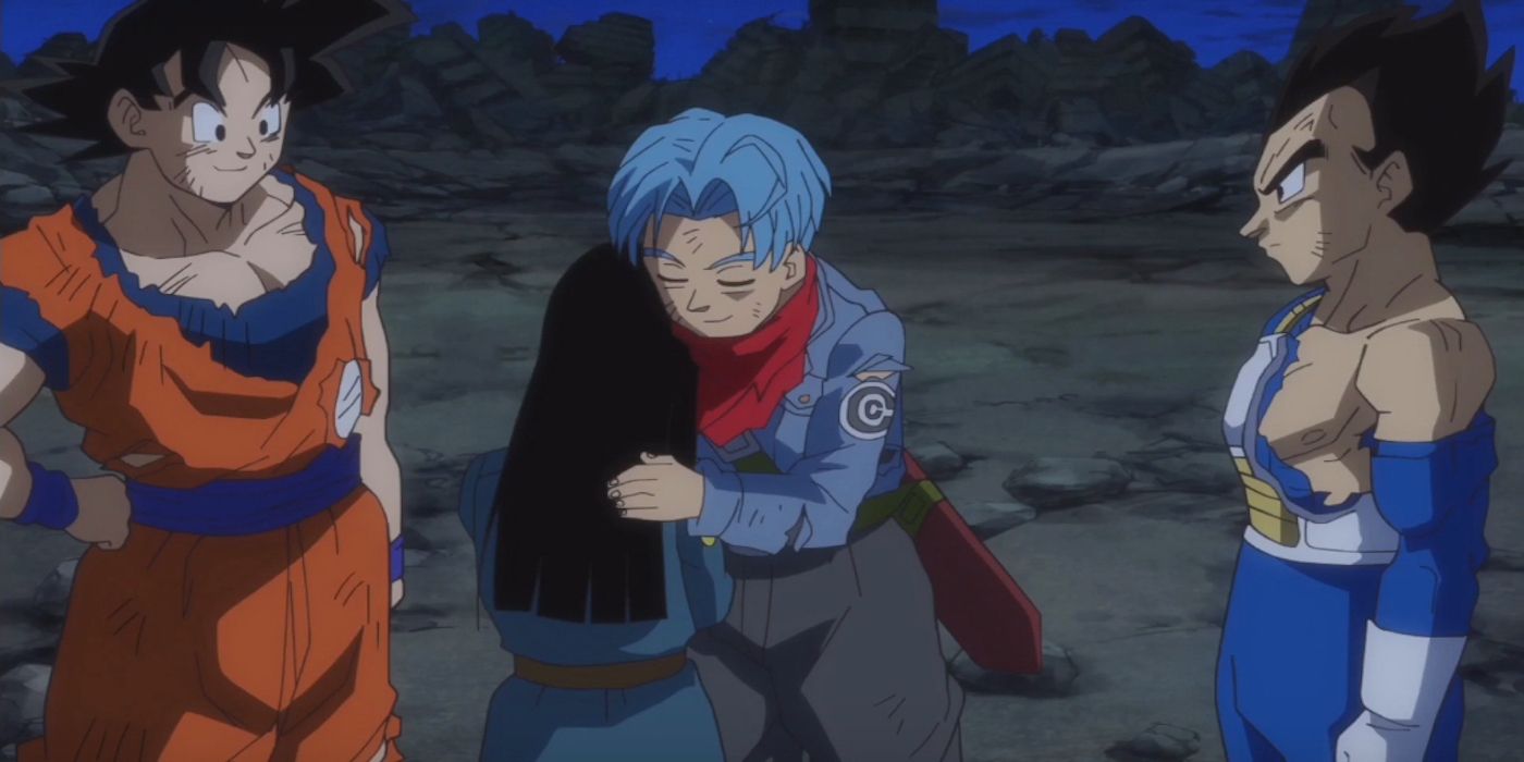 Dragon Ball Super Future Trunks Mai Hug