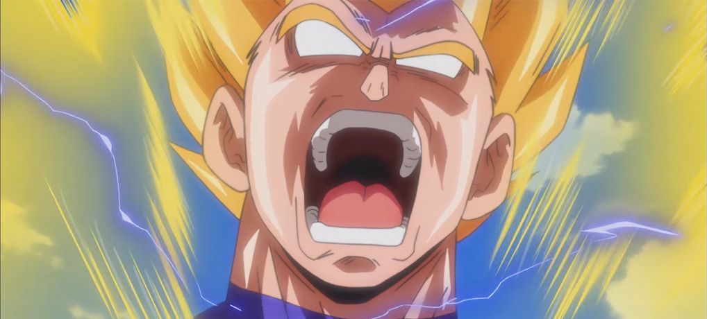 Dragon Ball Vegeta Rage Super Saiyan 2