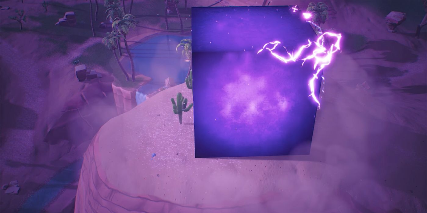 Fortnite Purple Cube Lightning