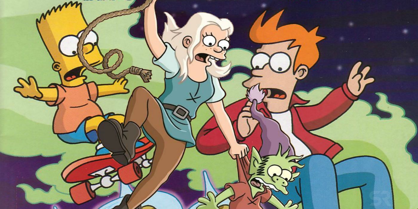 Futurama Simpsons and Disenchantment