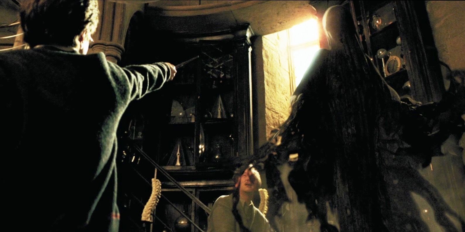 Harry Potter Battling a Dementor in Harry Potter and the Prisoner of Azkaban