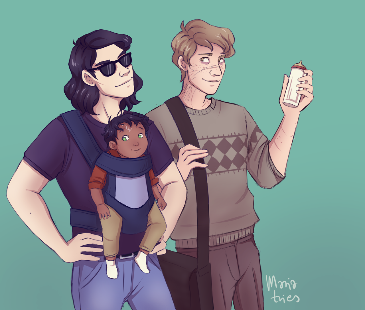 Harry Potter Fanart by Maria-tries Sirius Black Remus Lupin