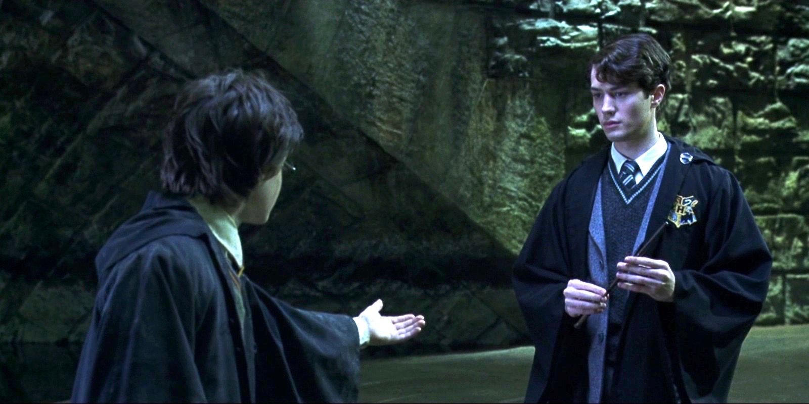 Harry Potter and Tom Riddle in Harry Potter and the Chamber of Secrets